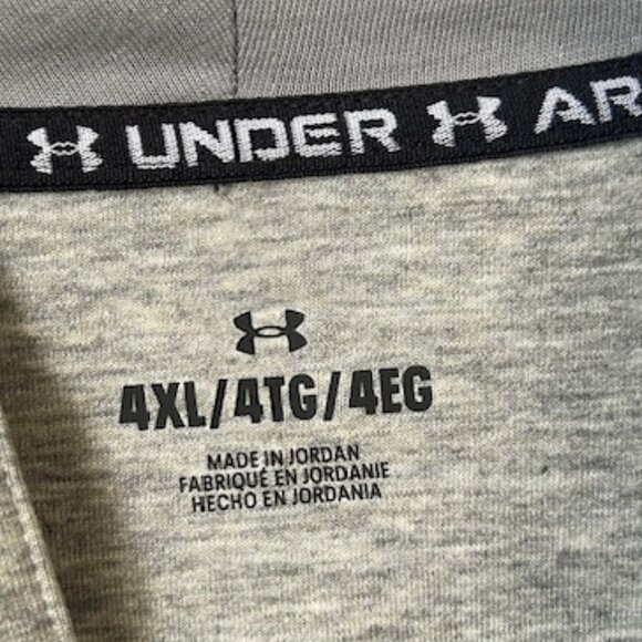 Under Armour Unstoppable Men's Fleece Jacket - Color Gray, Size 4XL - Picture 3 of 4